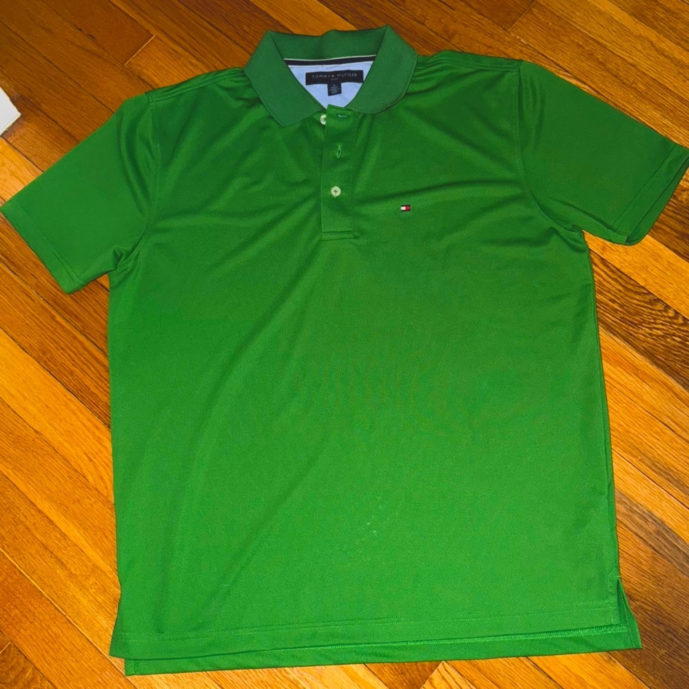 Tommy Hilfiger Green Performance Polo Medium